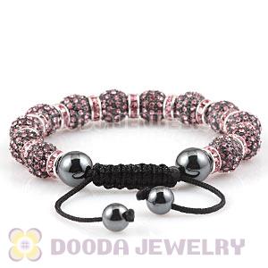 Handmade Style TresorBeads Crystal Ball Bead Bracelets With Hematite
