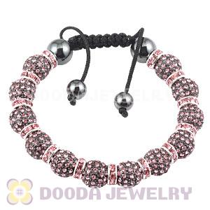 Handmade Style TresorBeads Crystal Ball Bead Bracelets With Hematite