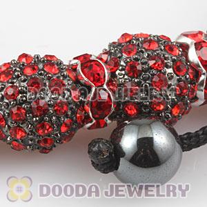 Handmade Style TresorBeads Crystal Ball Bead Bracelets With Hematite
