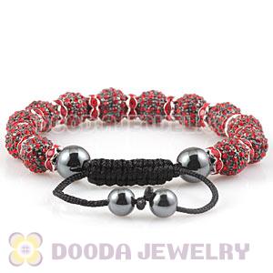 Handmade Style TresorBeads Crystal Ball Bead Bracelets With Hematite