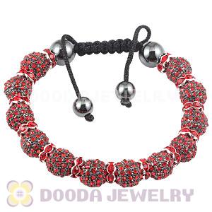 Handmade Style TresorBeads Crystal Ball Bead Bracelets With Hematite