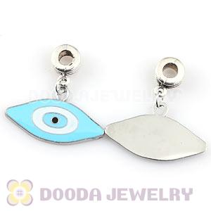 Platinum Plated Alloy Enamel European Evil Eye Charms Wholesale 
