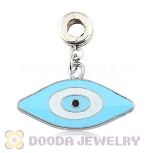 Platinum Plated Alloy Enamel European Evil Eye Charms Wholesale 