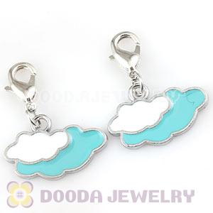 Platinum Plated Alloy European Jewelry Cloud Charms Wholesale 