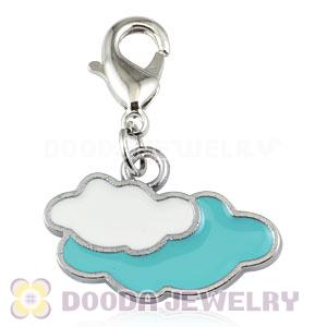 Platinum Plated Alloy European Jewelry Cloud Charms Wholesale 