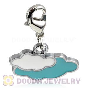 Platinum Plated Alloy European Jewelry Cloud Charms Wholesale 