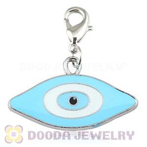 Platinum Plated Alloy European Jewelry Evil Eye Charms Wholesale 