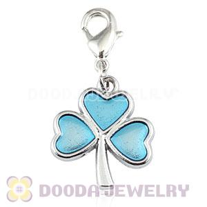 Platinum Plated Alloy European Four-Leaf Clover Jewelry Charms Wholesale 