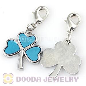 Platinum Plated Alloy European Four-Leaf Clover Jewelry Charms Wholesale 