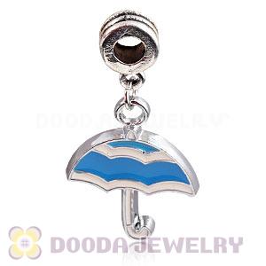 Platinum Plated Alloy Enamel European Umbrella Charms Wholesale 