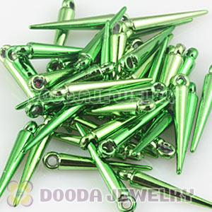 22mm Green Basketball Wives Earring Spike Beads Wholesale 