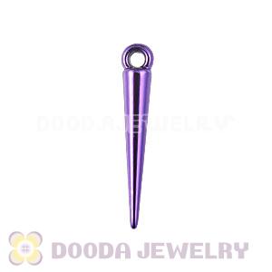 Cheap 22mm Purple Basketball Wives Earring Spike Beads Wholesale 