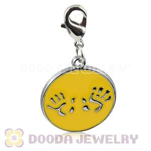 Platinum Plated Alloy Enamel European Jewelry Charms Wholesale 