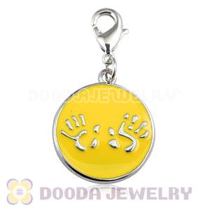 Platinum Plated Alloy Enamel European Jewelry Charms Wholesale 