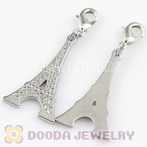 Platinum Plated Alloy European Jewelry Eiffel Tower Charms Wholesale 