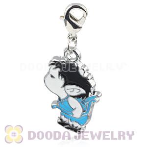 Platinum Plated Alloy Enamel European Jewelry Cupid Charms Wholesale 
