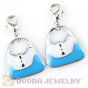 Platinum Plated Alloy Enamel European Jewelry Handbag Charms Wholesale 