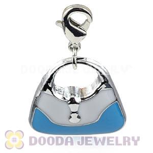 Platinum Plated Alloy Enamel European Jewelry Handbag Charms Wholesale 