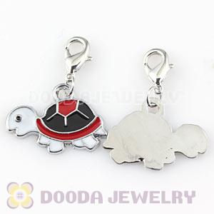 Platinum Plated Alloy Enamel European Jewelry Turtle Charms Wholesale 