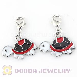 Platinum Plated Alloy Enamel European Jewelry Turtle Charms Wholesale 
