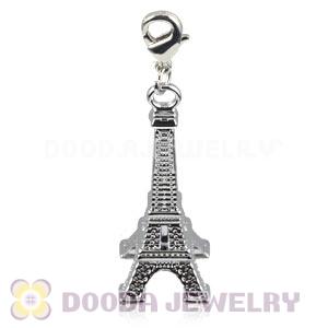 Platinum Plated Alloy European Jewelry Eiffel Tower Charms Wholesale