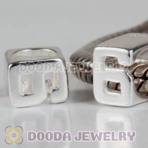 925 Sterling Silver Number 6 Charms Beads Wholesale