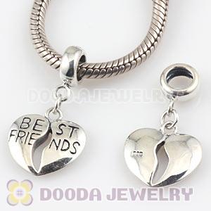 925 Sterling Silver BEST FRIENDS Dangle Charms Wholesale