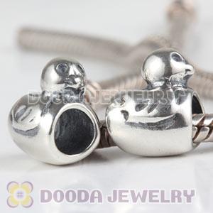 925 Sterling Silver European Duck Charms Beads Wholesale