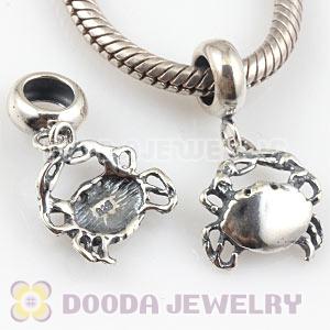 925 Sterling Silver Crab Dangle Charms Wholesale