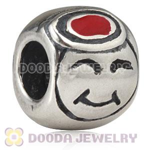 925 Sterling Silver European Smiley Face Charms Beads Wholesale