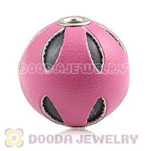18mm Peach Basketball Wives Leather Beads For Earrings Wholesale 
