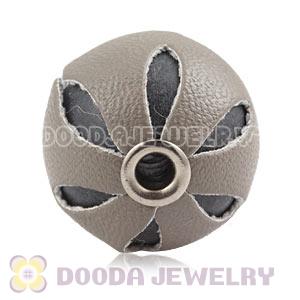 18mm Brown Basketball Wives Leather Beads For Earrings Wholesale 