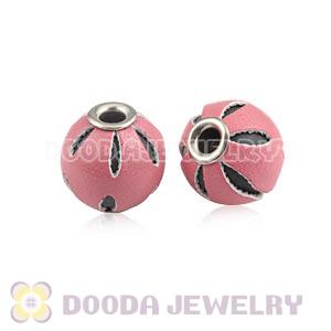 12mm Pink Basketball Wives Leather Beads For Earrings Wholesale 