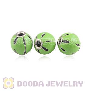 12mm Lime Basketball Wives Leather Beads For Earrings Wholesale 