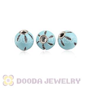 12mm Blue Basketball Wives Leather Beads For Earrings Wholesale 