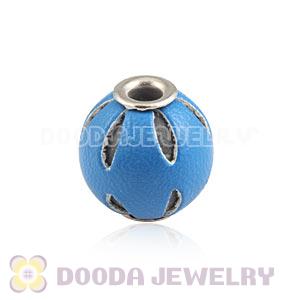 12mm Blue Basketball Wives Leather Beads For Earrings Wholesale 