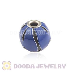 12mm Blue Basketball Wives Leather Beads For Earrings Wholesale 