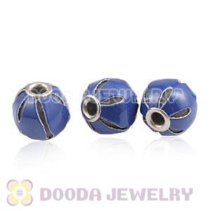 12mm Blue Basketball Wives Leather Beads For Earrings Wholesale 
