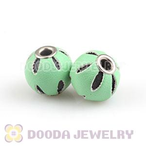 12mm Teal Basketball Wives Leather Beads For Earrings Wholesale 
