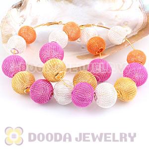 90mm Basketball Wives Mesh Ball Hoop Earrings Wholesale