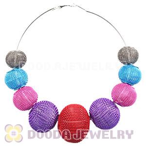 90mm Basketball Wives Mesh Ball Hoop Earrings Wholesale