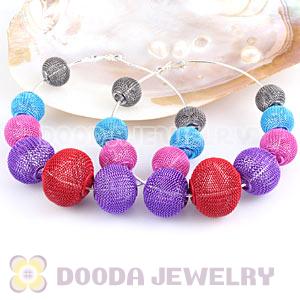 90mm Basketball Wives Mesh Ball Hoop Earrings Wholesale