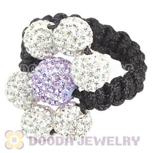 2012 Handmade Macrame Rings With Czech Crystal Wholesale