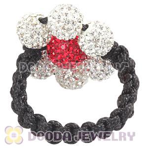 2012 Handmade Macrame Rings With Czech Crystal Wholesale