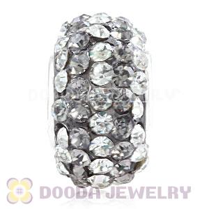 Wholesale European Pave Crystal Bead With Alloy Core