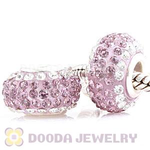 Wholesale European Pave Crystal Bead With Alloy Core