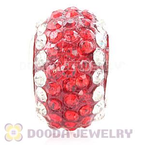 Wholesale European Pave Crystal Bead With Alloy Core