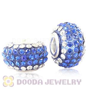 Wholesale European Pave Crystal Bead With Alloy Core