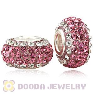 Wholesale European Pave Crystal Bead With Alloy Core