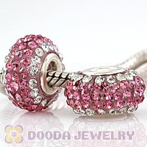 Wholesale European Pave Crystal Bead With Alloy Core